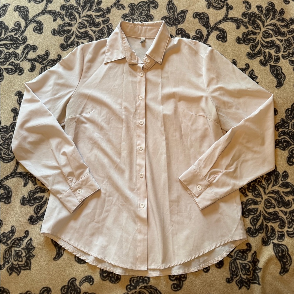 Cream Button-Up Shirt